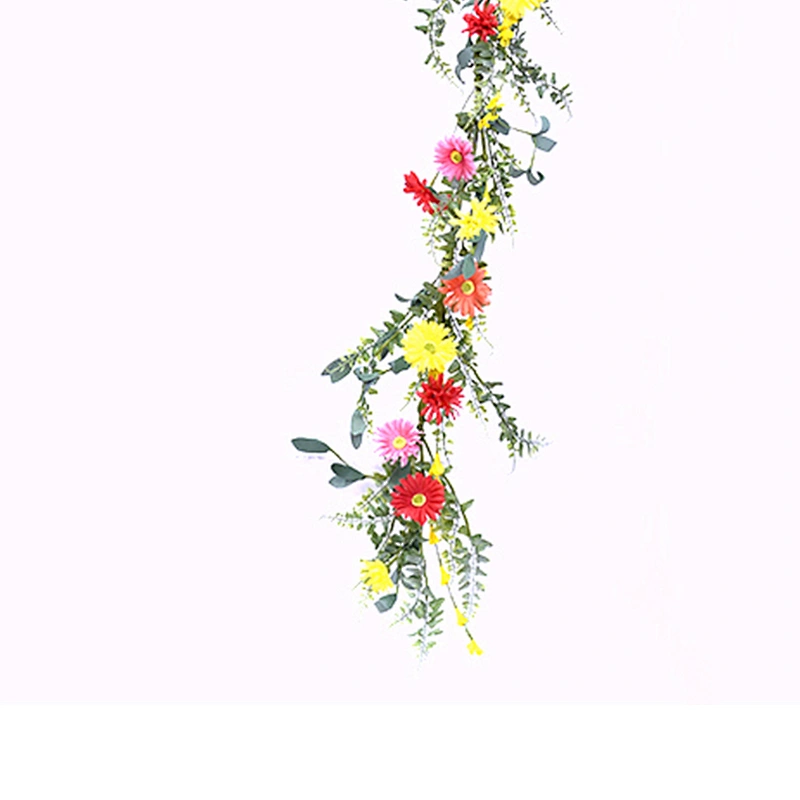 Hand Wrapped Spring Floral Daisy Garland artifical plant Garland For home Decoration