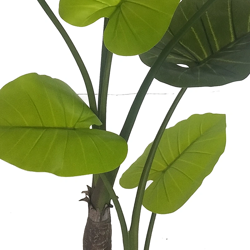 Wholesale Cheap Home Decoration Artificial Evergreen Plants Taro Leaves Decorative Taro Leaf Tree