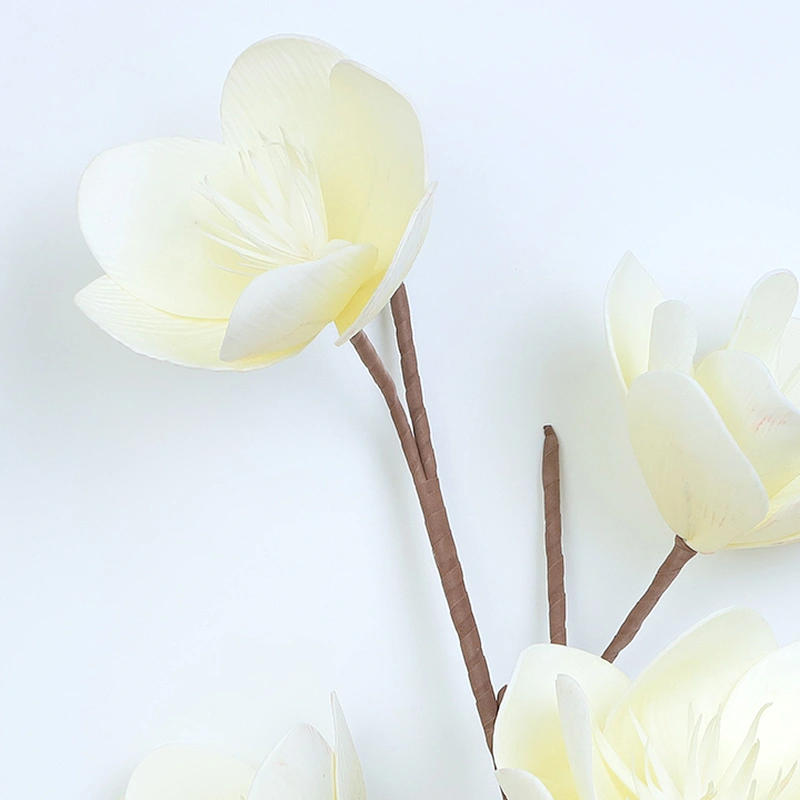Manufacture Ornamental Decoration Foam Flowers Handy Carfts Silk Flower Foam Blossom