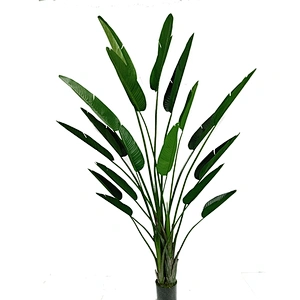 Popular Vivid Customized Indoor Outdoor Bonsai Banana Leaf Tree Artificial Plants For Decoration