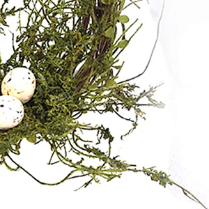 Personalized Egg Decoration Wreath Hand Wrapped Spring Floral Decorative Flowers Wreaths