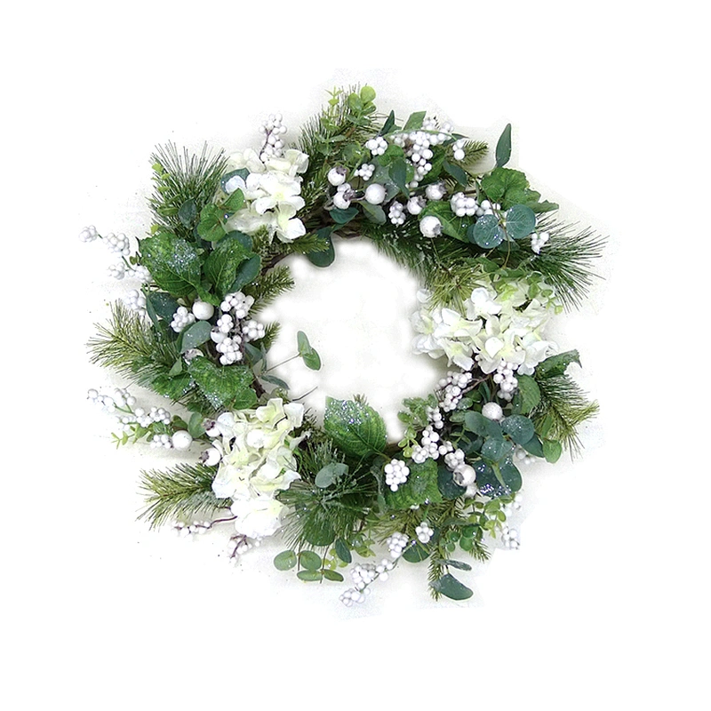 Wholesale Hot Selling Artificial Flowers Outdoor Artificial Flowers Christmas Wreaths