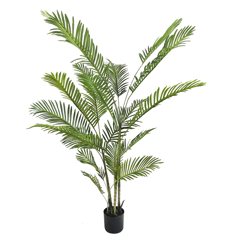 Most Popular Wholesale Handcraft Areca Palm Leaf Artificial Areca Palm Trees For Indoor Decorative