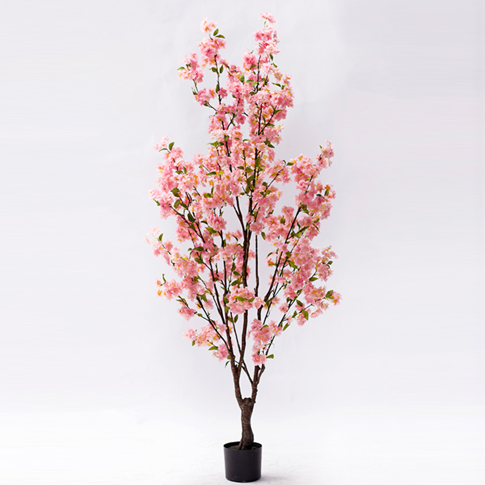 Hot Sales Vivid Customized Large Outdoor Pink Cherry Blossom Plant Artificial Cherry Blossom Tree