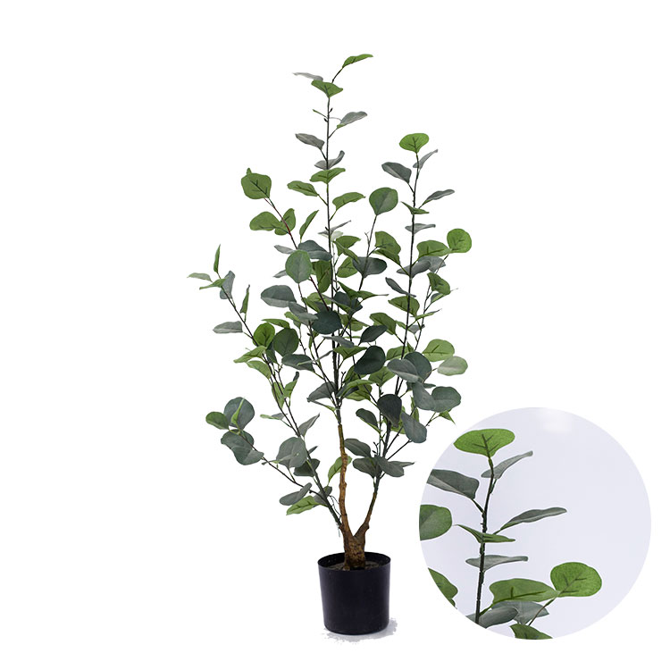 Most Popular new dusty artificial plant plastic eucalyptus tree artificial greenery eucalyptus tree plant