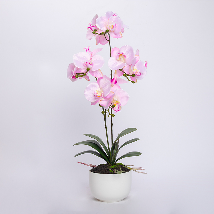 Wedding Party Home Decoration Phalaenopsis Artificial Real Touch Flower Butterfly Orchid