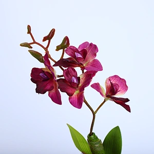 Home Wedding Decor Artificial Flowers Faux Water Cymbidium Orchid Butterfly Orchid