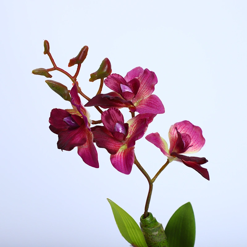Home Wedding Decor Artificial Flowers Faux Water Cymbidium Orchid Butterfly Orchid