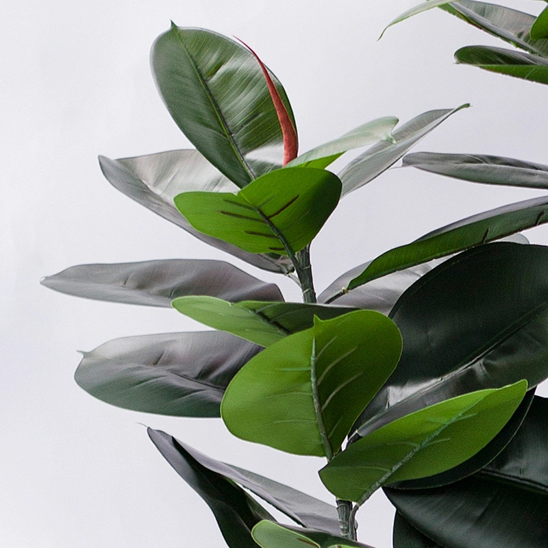 Nearly Natural indoor display rubber trees wedding centerpieces artificial rubber plants