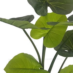 Wholesale Cheap Home Decoration Artificial Evergreen Plants Taro Leaves Decorative Taro Leaf Tree