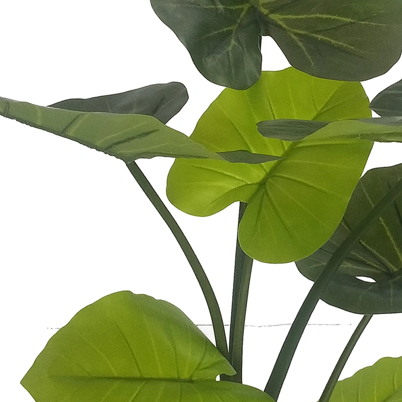 Wholesale Cheap Home Decoration Artificial Evergreen Plants Taro Leaves Decorative Taro Leaf Tree