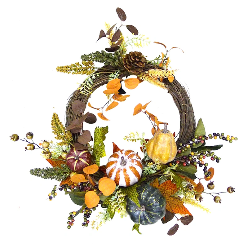 Factory Sale Hot Selling Outdoor Luxury Green Leafs Christmas Wreaths