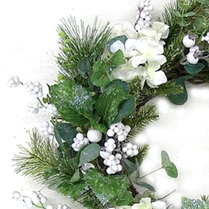 Best Selling Outdoor Artificial Flowers  Wreaths  Factory Direct Sale Craft Supplies Christmas Wreaths
