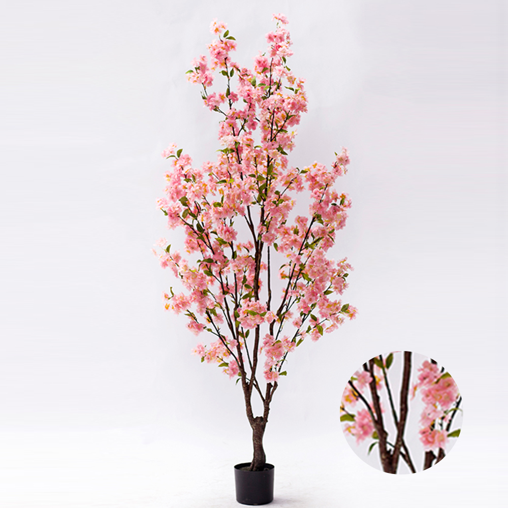 Best Quality Real Touch Cherry Blossom Tree Artificial Bonsai Cherry Blossom Tree