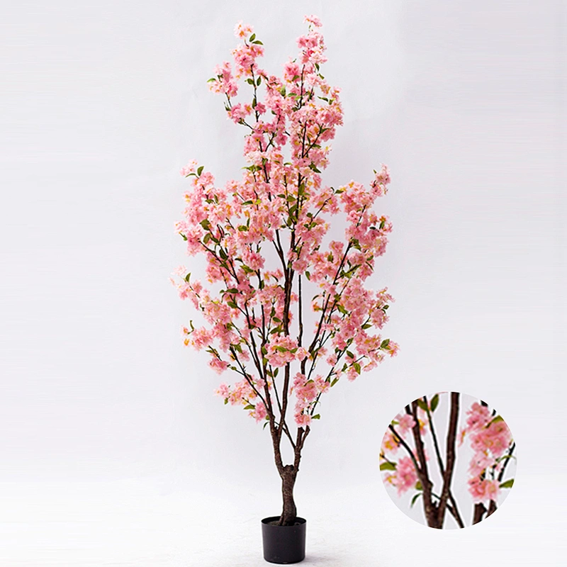 Best Quality Real Touch Cherry Blossom Tree Artificial Bonsai Cherry Blossom Tree