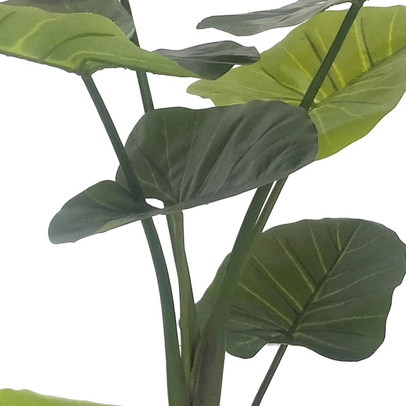 Indoor Plastic Plant Artificial Colorful Taro Bonsai Tree Factory Evergreen Plant For Sale