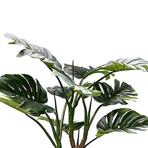 Wholesale Selling Charm Monstera Leaf  Outdoor Simulation Variegata Artificial Monstera