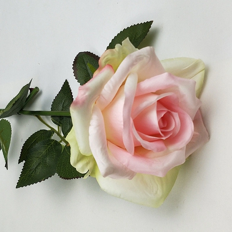 SIKYWAY:Hot sale Artificial silk rose single flowers for wedding home decoration spray 1001-XJM-1T