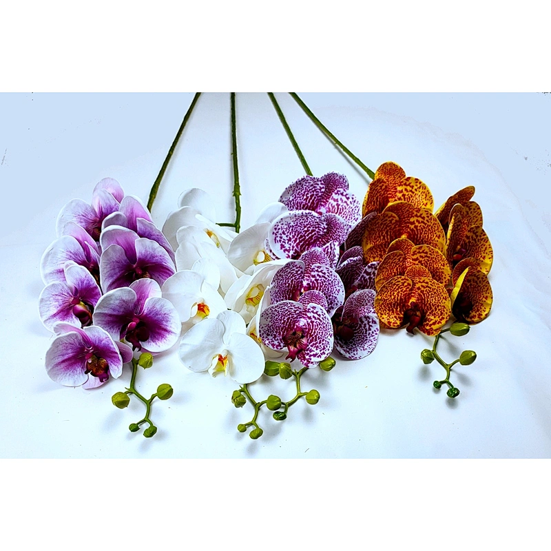 SIKYWAY:Hot sale Artificial silk butterfly orchid flowers spray for  home decoration  1005-DHDL-7T