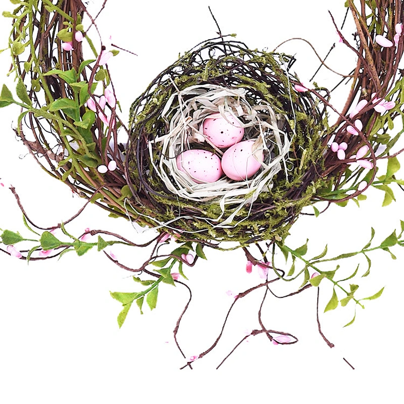 Hand Wrapped Real Touch Wreaths Personalized Spring Wreaths For Easter Decoration