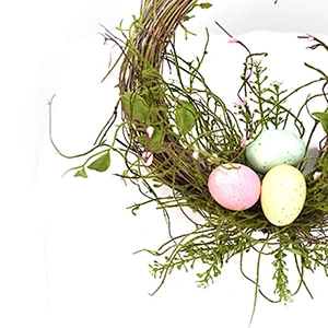 Ornamental Handy Carfts Easter Decorative Flowers Wreaths Decorative Egg Wreath With Berry Wreath