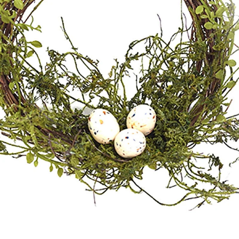 Personalized Egg Decoration Wreath Hand Wrapped Spring Floral Decorative Flowers Wreaths