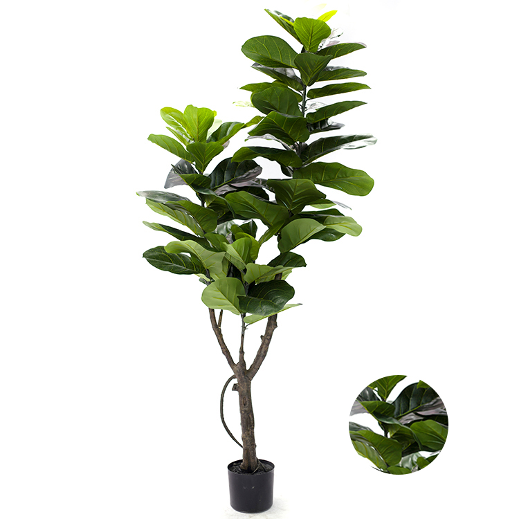 Wholesale Selling Artificial Plastic Real Touch Fiddle Tree Outdoor Simulation Palm Fiddle Trees
