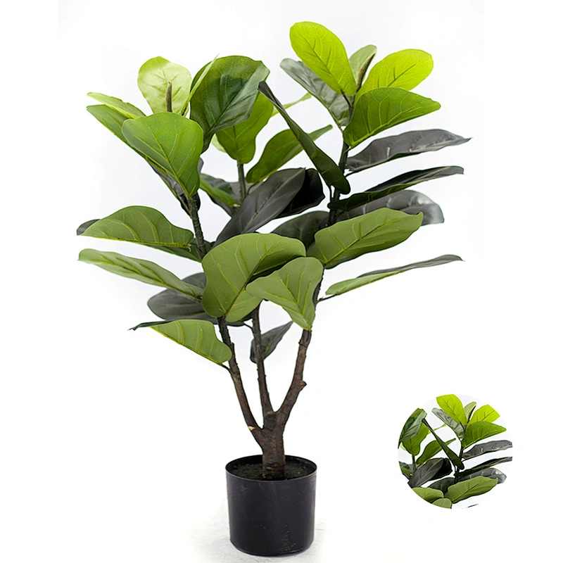 Chinese New Design Artificial Plants Fiddle Tree Decorative Home Outdoor Fiddle Leaf Fig Tree