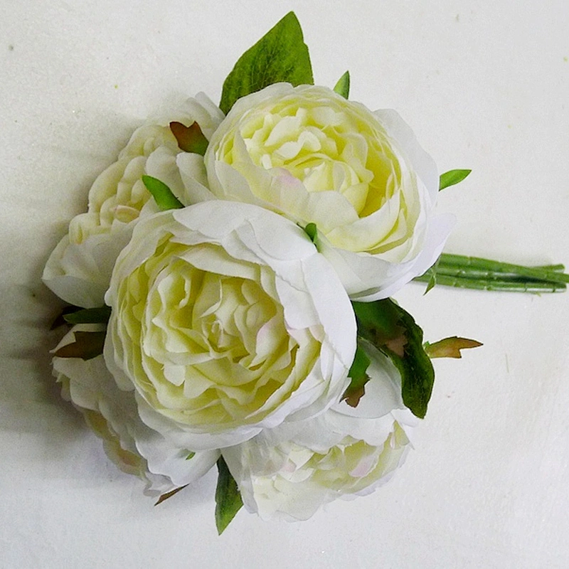 100% Handmade artificial silk rose flower for gift home decoration rose bouquet
