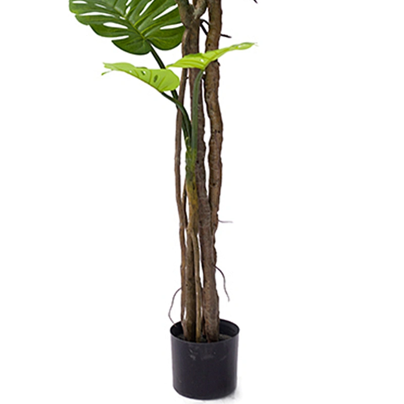 Wholesale Selling Charm Monstera Leaf  Outdoor Simulation Variegata Artificial Monstera