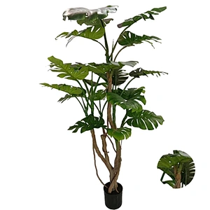 Home Interior Decoration  Artificial Monstera Obliqua Preserved Quality Small Monstera Leaves