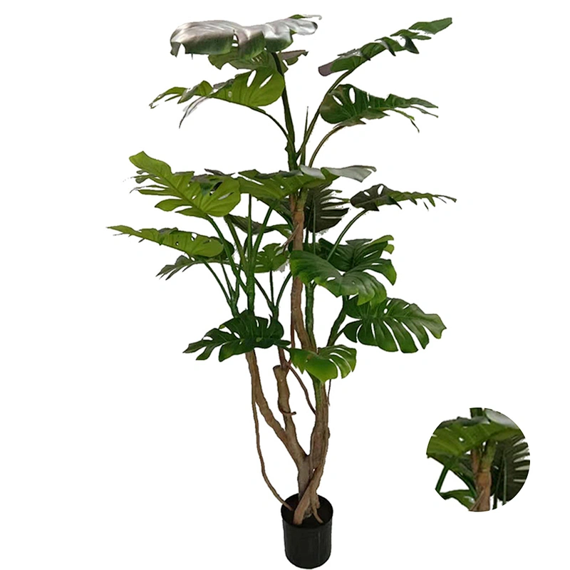 Home Interior Decoration  Artificial Monstera Obliqua Preserved Quality Small Monstera Leaves