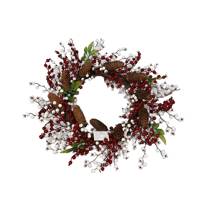 Delivery Fast Artificial Flower Garland Mini Holiday Christmas Wreath Door For Decoration