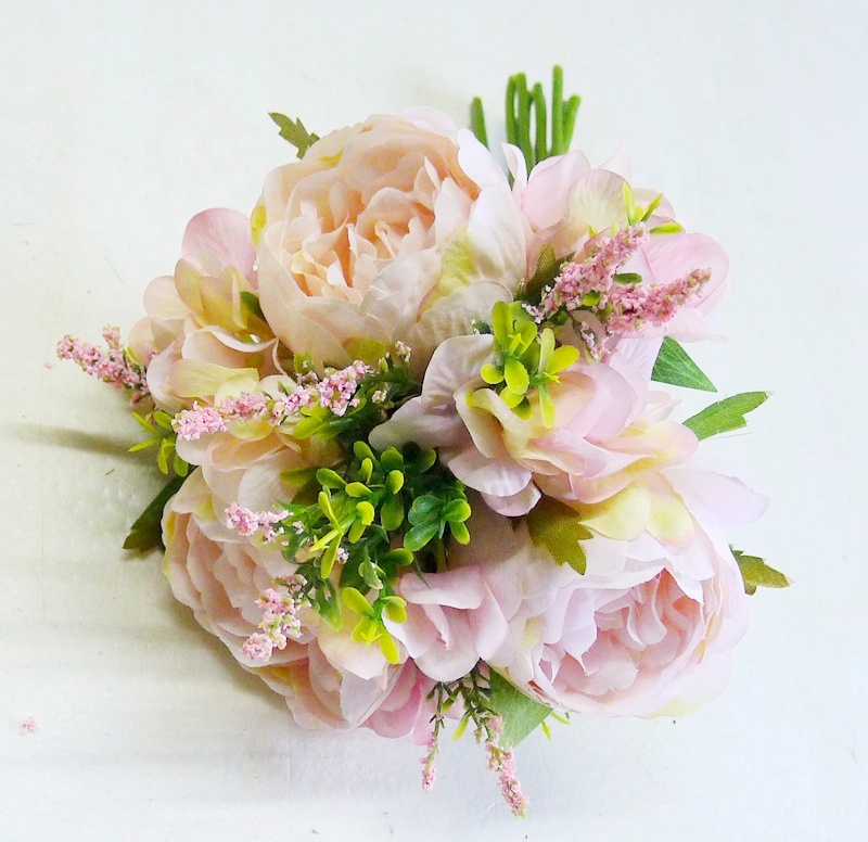 Wholesale Wedding Home Decorative Artificial Rose Flowers Silk Artificial Rose Peony Flowers Bouquet