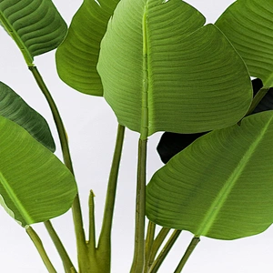 High Quality Customer Deliciosa Artificial Banana Leaf Tree  Decor Banana Tree Shredder