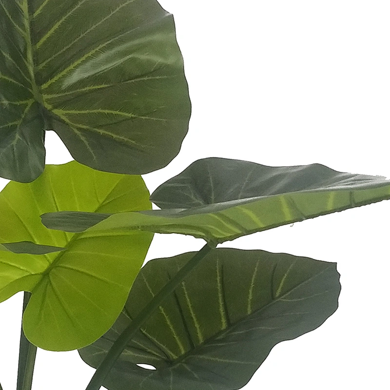 Wholesale Cheap Home Decoration Artificial Evergreen Plants Taro Leaves Decorative Taro Leaf Tree
