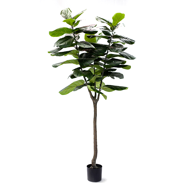 Factory Wholesale Price Fiddle Leaf Tree Greenery Artificial Plastic Fiddle Plant For Living Room