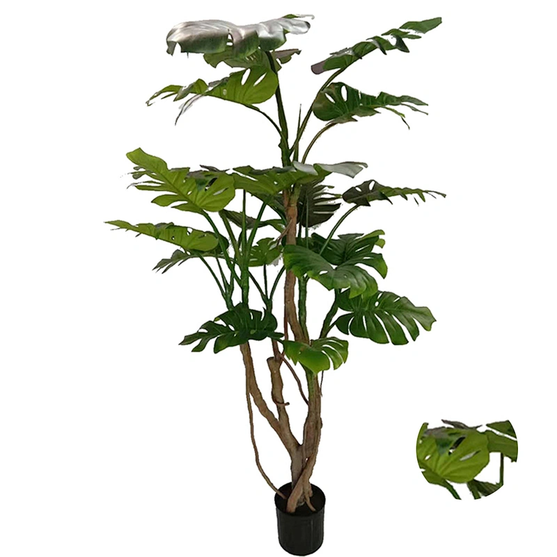 Cheap  Home Outdoor Artificial Green Plant Monstera Decoration Platemonstera Monstera Leaf