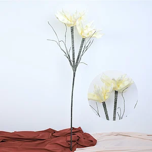High Quality decorative Crafts flowers foam different size foam flowers with stem