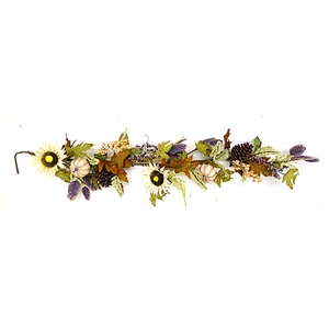 Hot sale Wholesale good price Christmas/Autumn Decoration Artificial sunflower and pumpkin Wreath