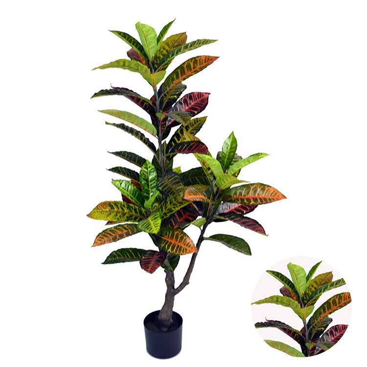 New style natural touch Artificial croton plant Good Quality Artificial croton for decoration