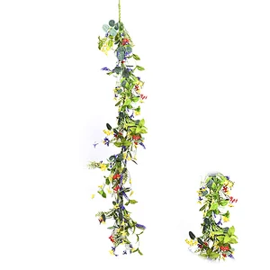 Ornamental Real Touch personalized spring Garland artificial Wild Flower Garland on sale