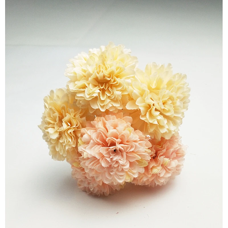 SIKYWAY:Hot sale Artificial silk MUM flowers BUSH  for  home decoration  1004-XJQ-6T