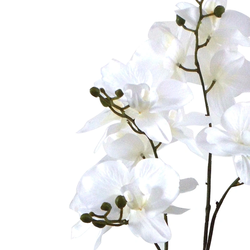 Home Office Artificial Orchid Flower Decor Real Touch Artificial Vivid Orchid Flower Plant With Pot