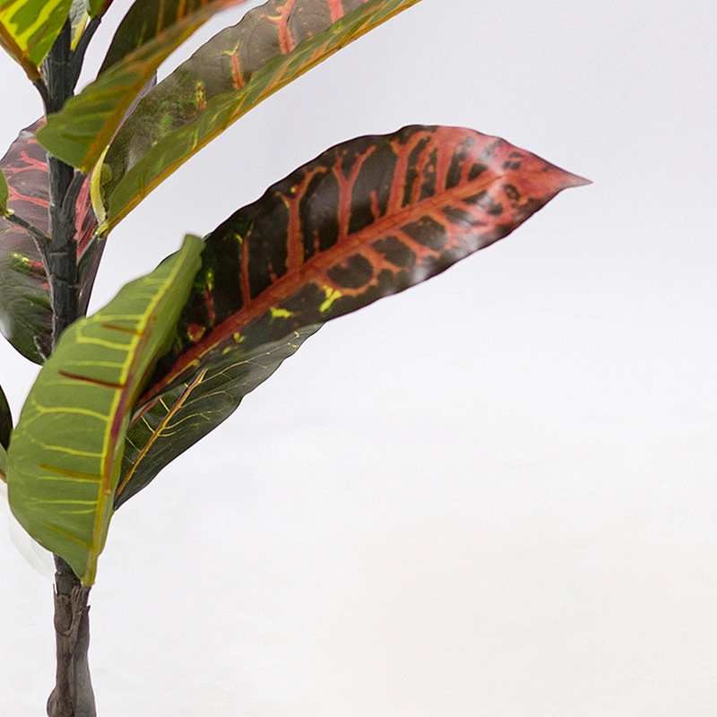 Potted Artificial Tree Decor Ornamental colored foliage artificial colored foliage plant for Home