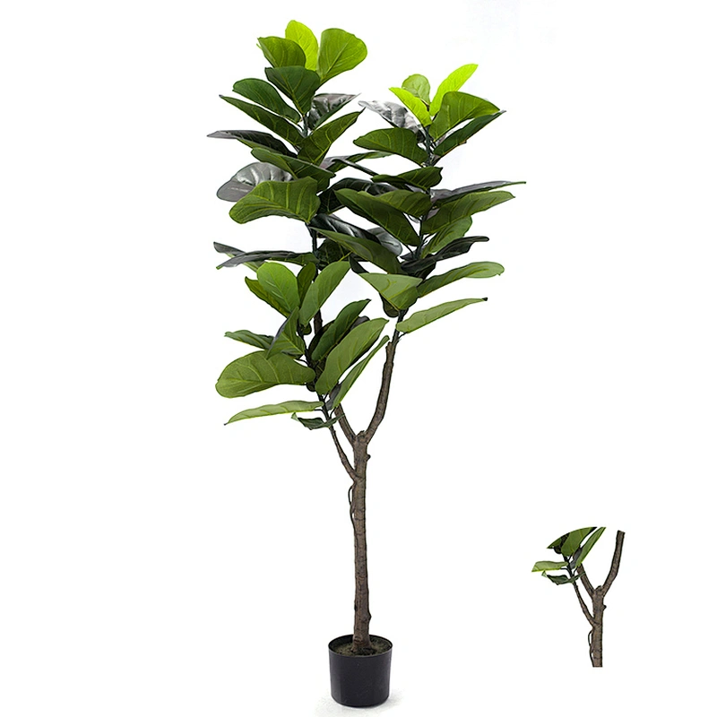 Home Office Tabletop Decorations Large Artificial Fiddle Plants Top Selling Artificial Fiddle Plants Leaf