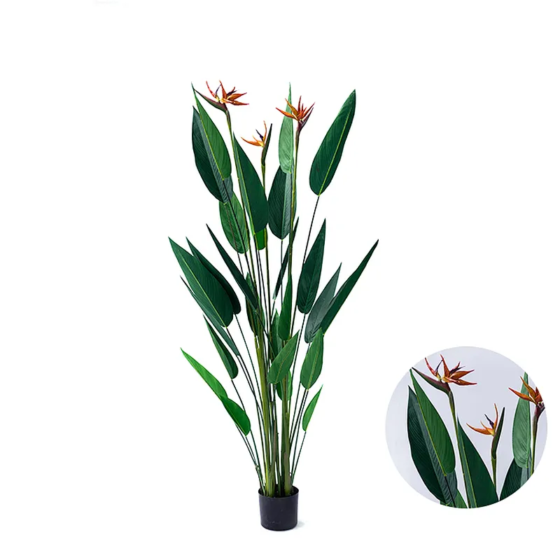 new design bird of paradise artificial greenery plant artificial paradise birds for home