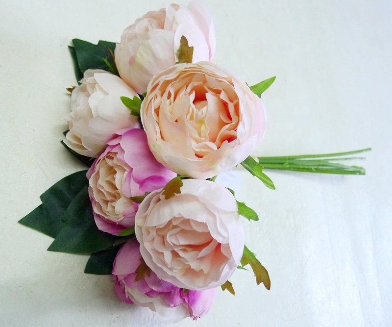High quality Artificial rose bouquet flowers silk rose flowers for home decoration