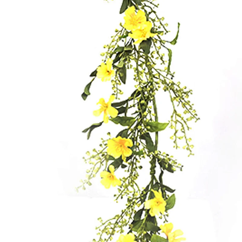 personalized Luxury spring Garland Real Touch Soft yellow dogwood artifical plant Garland