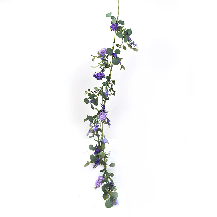 New Design Luxury Hand Wrapped artificial Spring Floral Garland Handy Carfts Lilac Garland